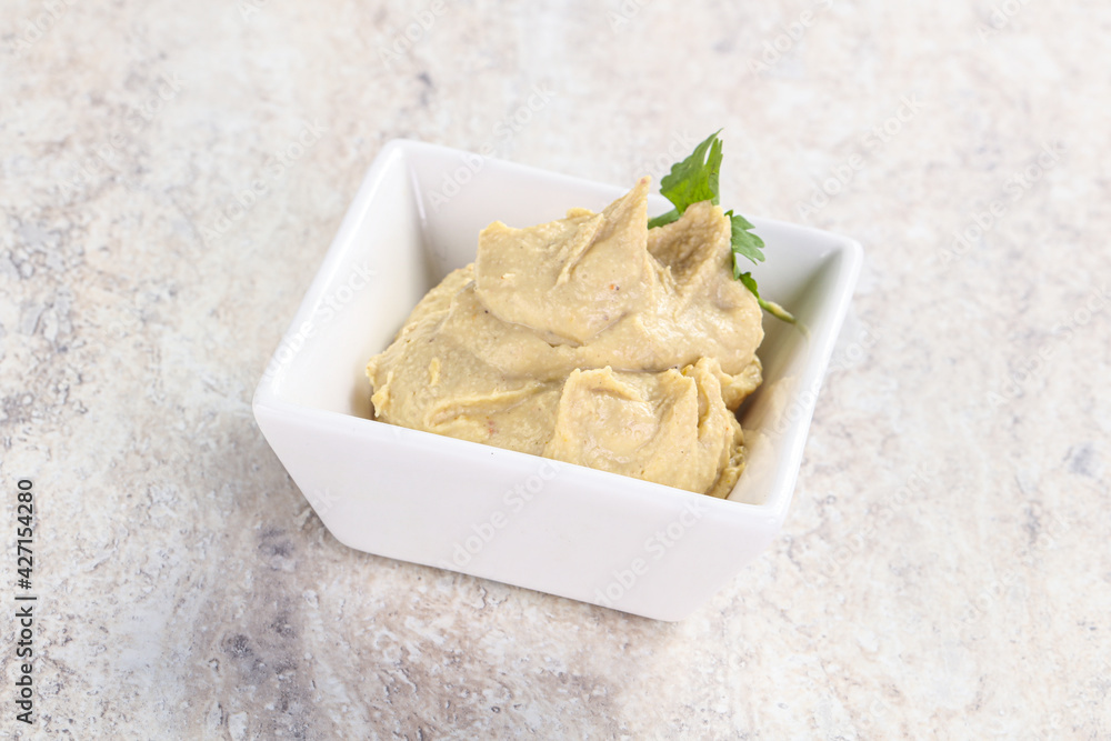 Traditional Jewish Hummus with olive oil Traditional Jewish Hummus with olive oil