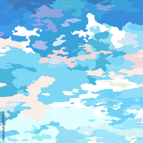 Clouds scenic backdrop blue...