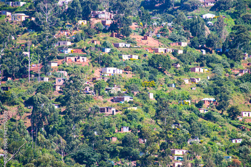 Low Cost Housing Built on Steep Sloping Land