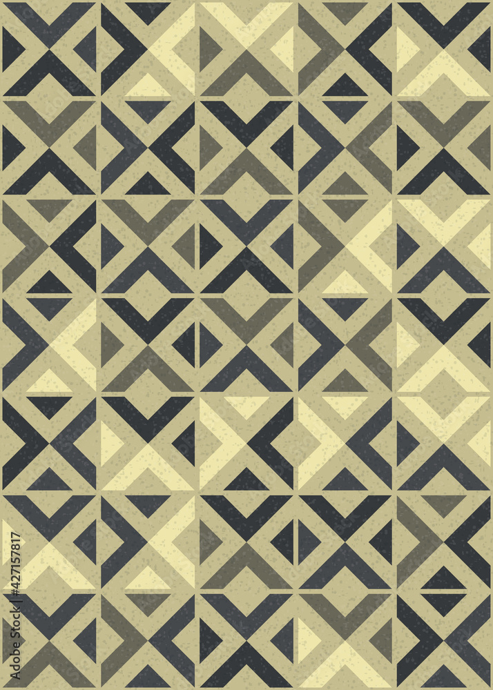 Abstract Geometric Pattern generative computational art illustration