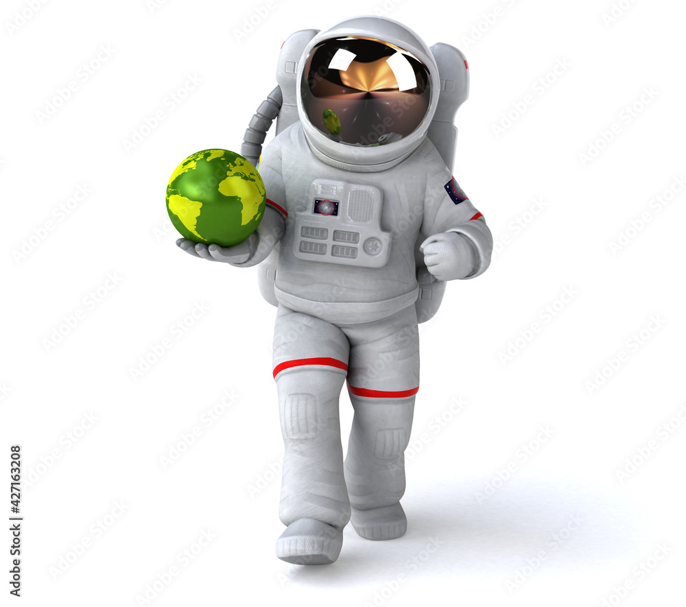 Fun astronaut - 3D Illustration Fun astronaut - 3D Illustration