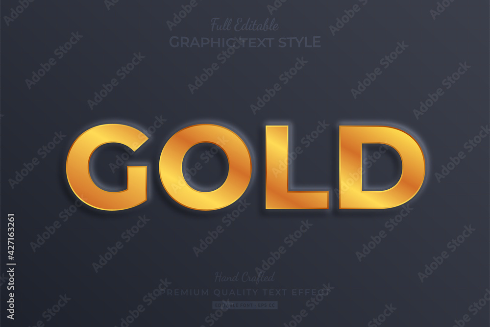 Gold Embossed Editable Text Effect Font Style Gold Embossed Editable Text Effect Font Style