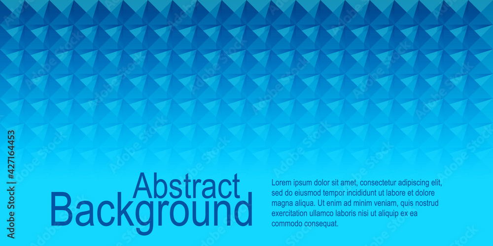 Fototapeta premium Blue abstract texture. Vector background 3d paper art backgrounds. Abstract Background Blue