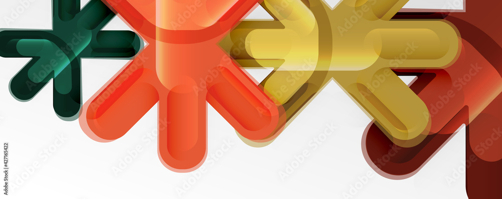 Abstract glossy crosses background for business or technology presentations, internet posters or web brochure covers Abstract glossy crosses background for business or technology presentations, internet posters or web brochure covers