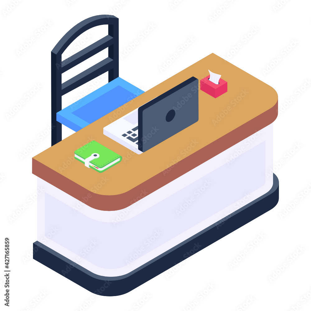Work table isometric icon is editable and premium
Work table isometric icon is editable and premium