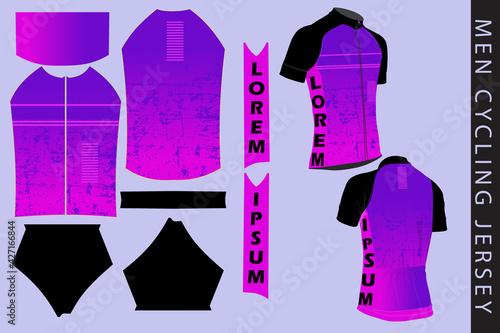 men cycling jersey pattern and design