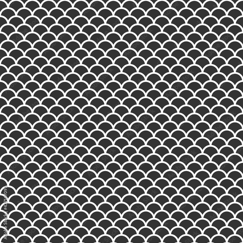 Seamless fish scales skin pattern. Squama texture. Japanese traditional mermaid ornament. Seamless fish scales skin pattern. Squama texture. Japanese traditional mermaid ornament.