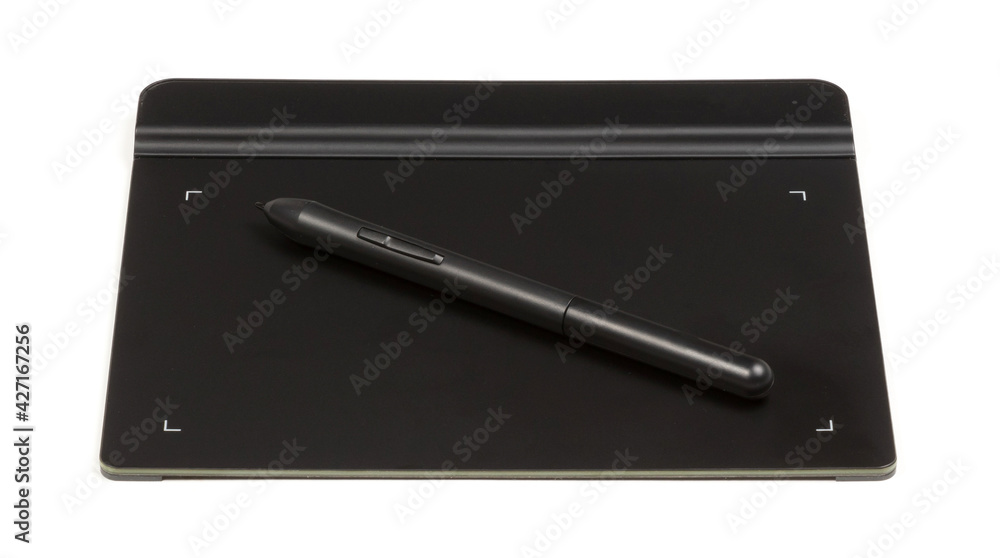 Drawing tablet isolated on white Drawing tablet isolated on white
