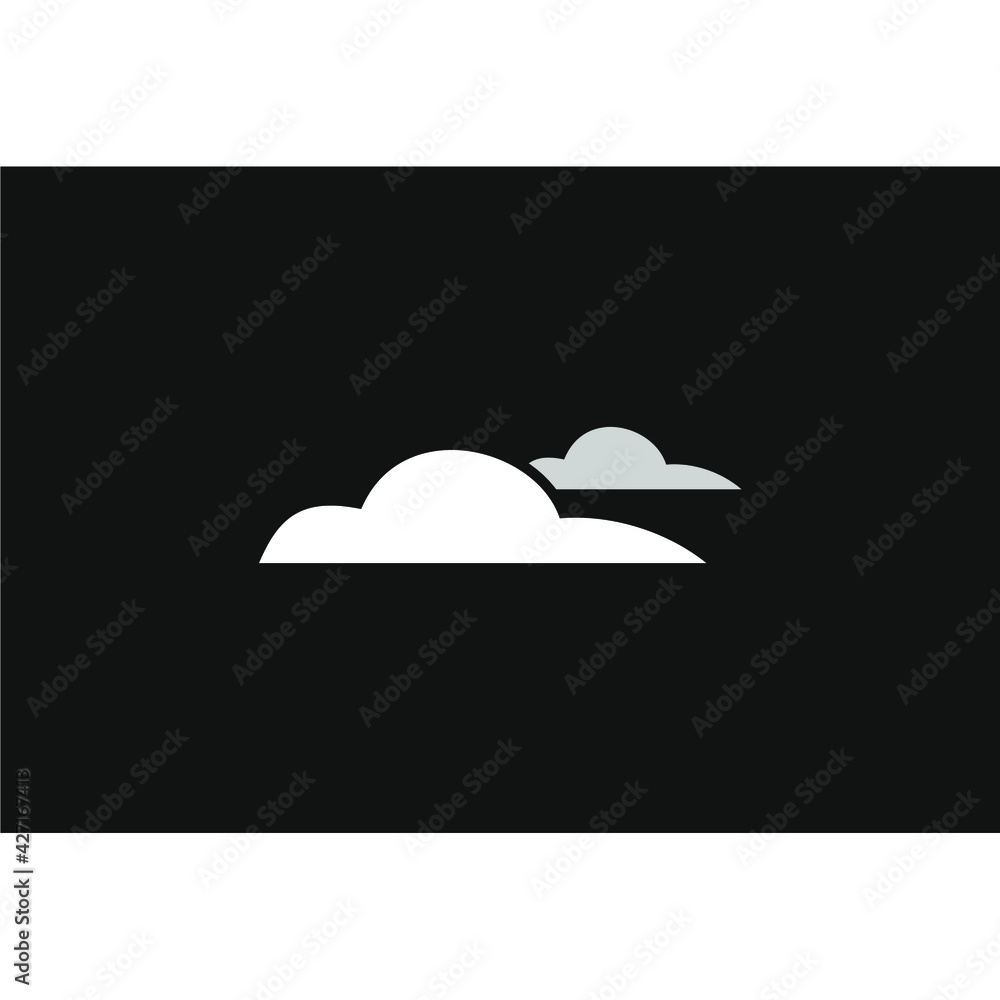 vector of two white and gray clouds vector of two white and gray clouds