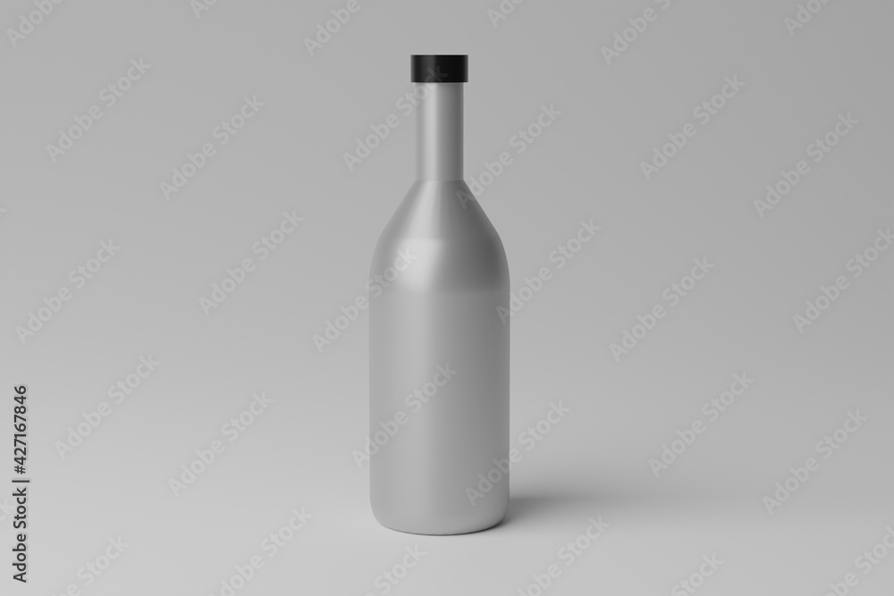 3D Illustration. Blank Bottle Mockup 3D Illustration. Blank Bottle Mockup