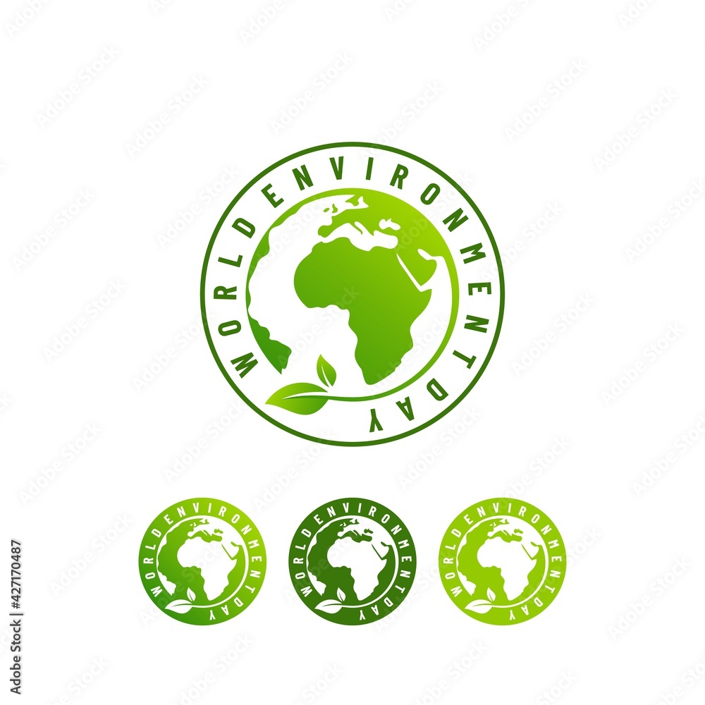 world environment day vector icon template. earth day badge set world environment day vector icon template. earth day badge set