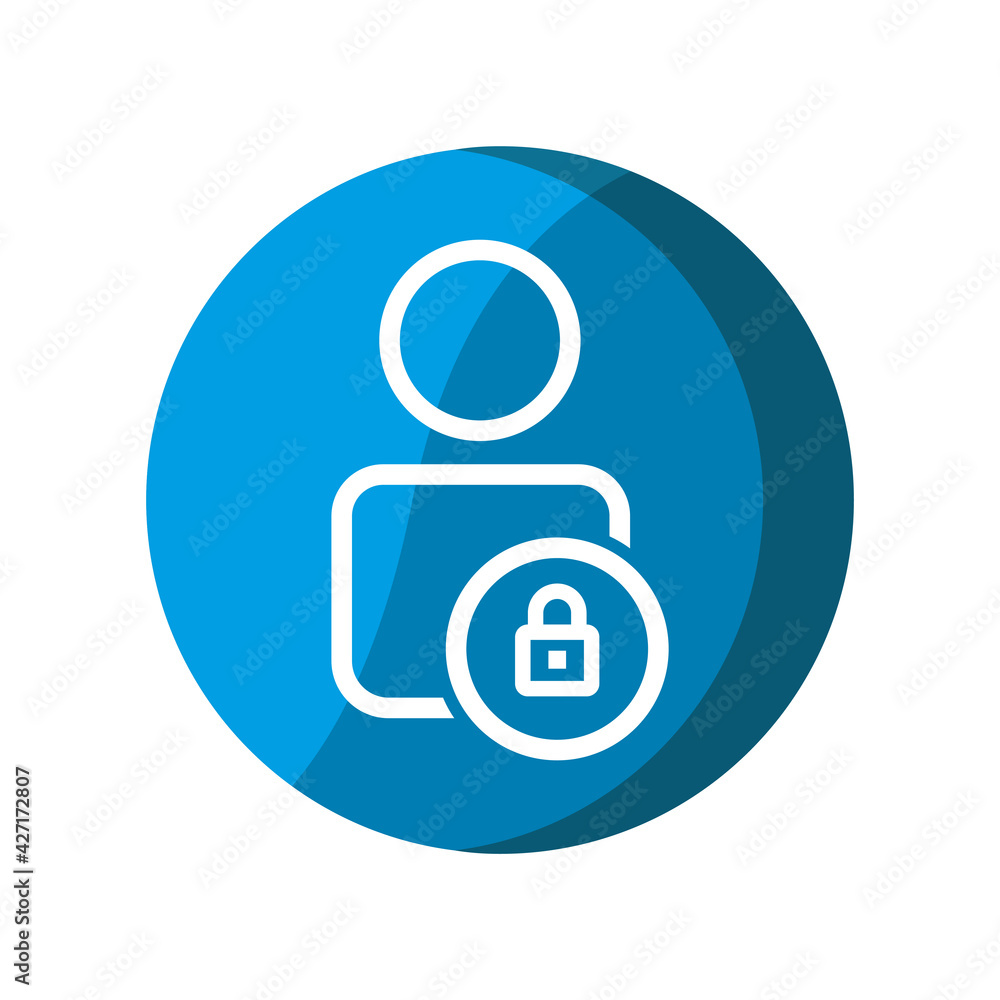 user with lock icon. locked User. Editable stroke. Simple illustration mobile concept, web design, application, UI. Design template vector user with lock icon. locked User. Editable stroke. Simple illustration mobile concept, web design, application, UI. Design template vector