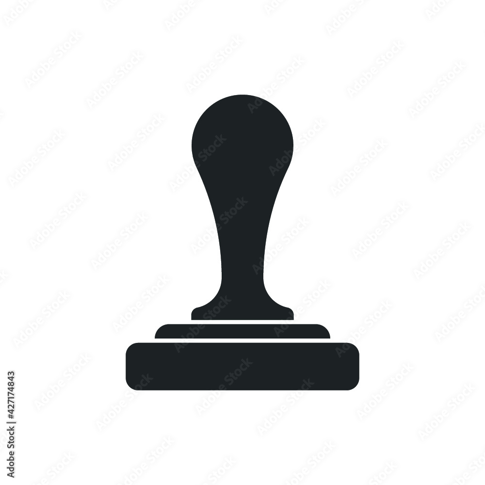 Stemp icon isolated on background Stemp icon isolated on background