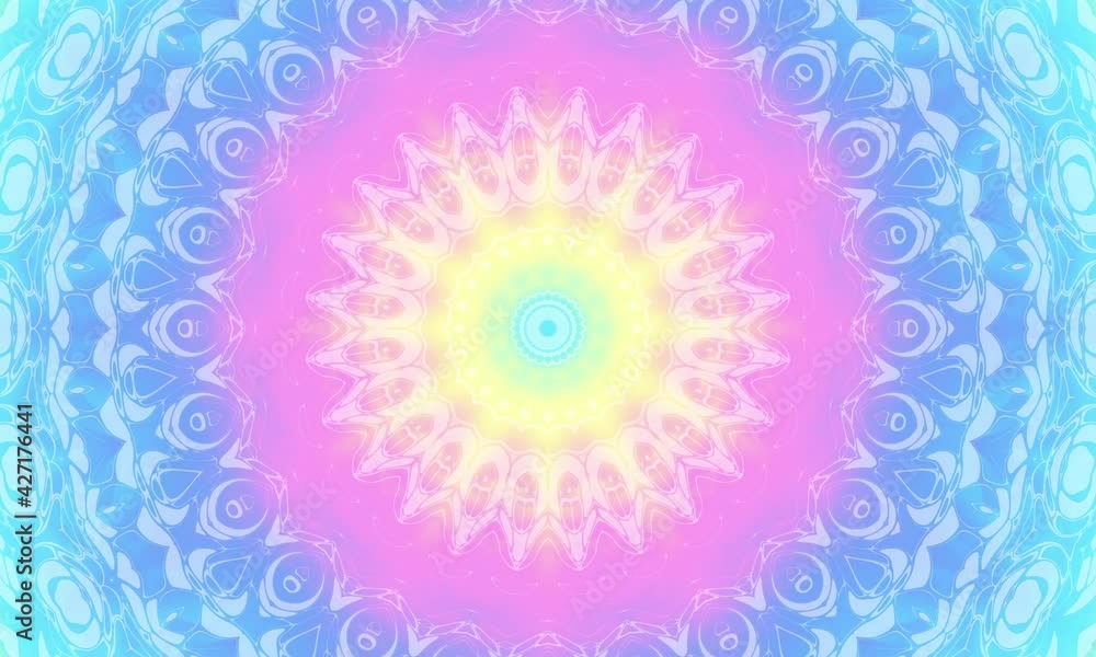Abstract mandala loop background Abstract mandala loop background