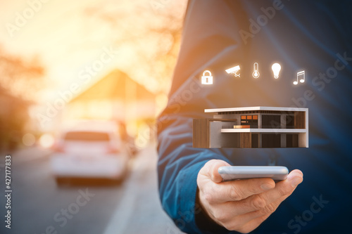 Foto Smart home and intelligent house concept