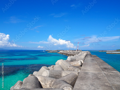 sea and sky with the seawall