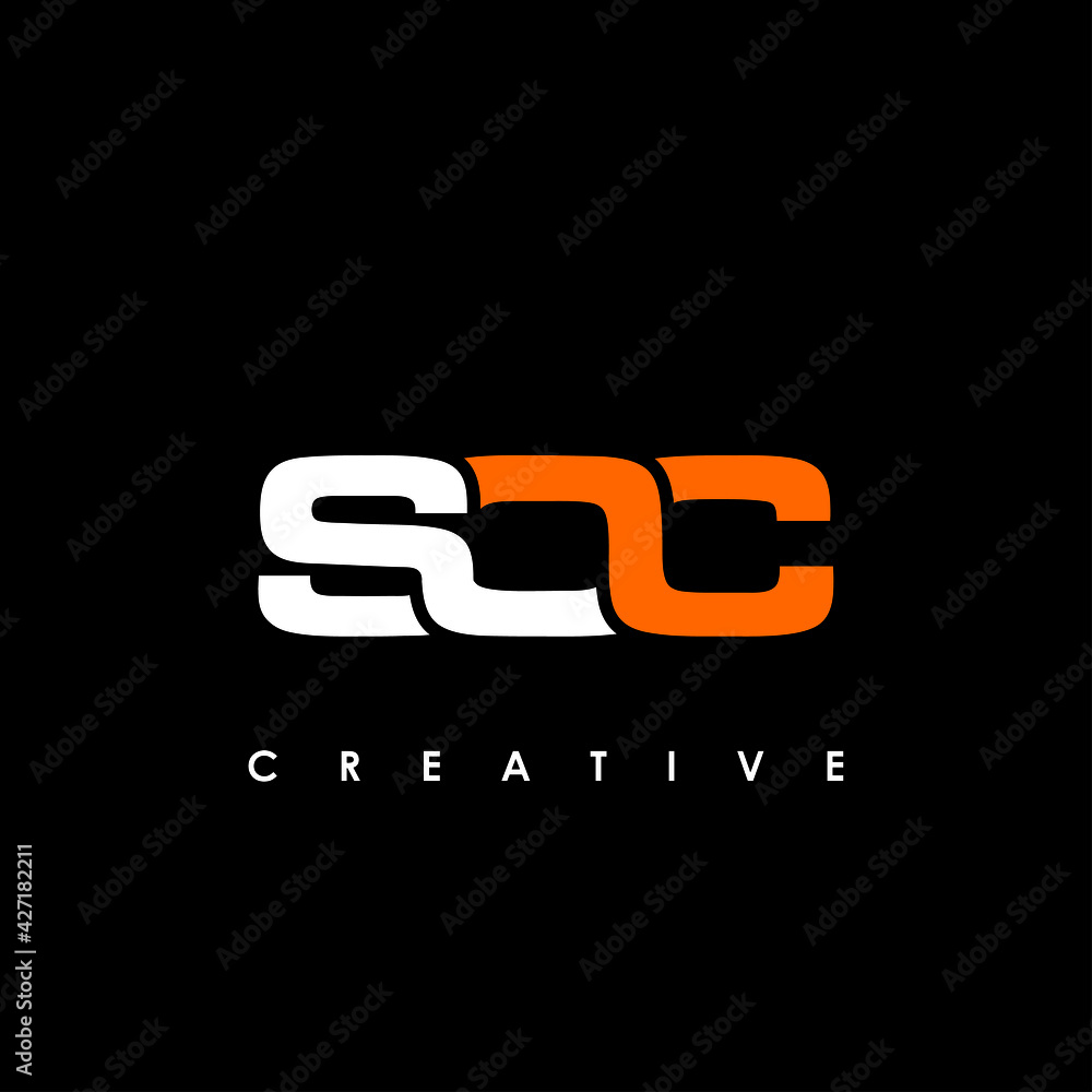 SOC Letter Initial Logo Design Template Vector Illustration SOC Letter Initial Logo Design Template Vector Illustration