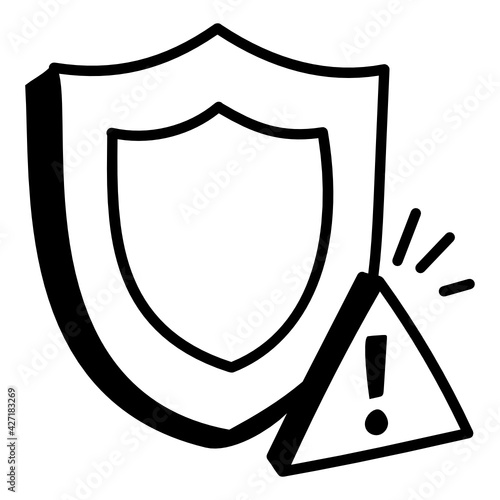 
Hand drawn icon of security issue is visually perfect and easy to download 

