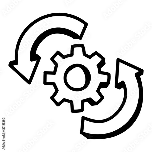 
Grab this well designed doodle icon of updates 

