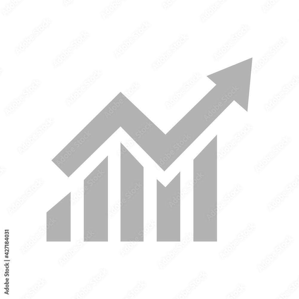 Profit graphics icon, vector illustration Profit graphics icon, vector illustration