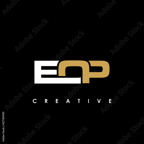 EOP Letter Initial Logo Design Template Vector Illustration photo