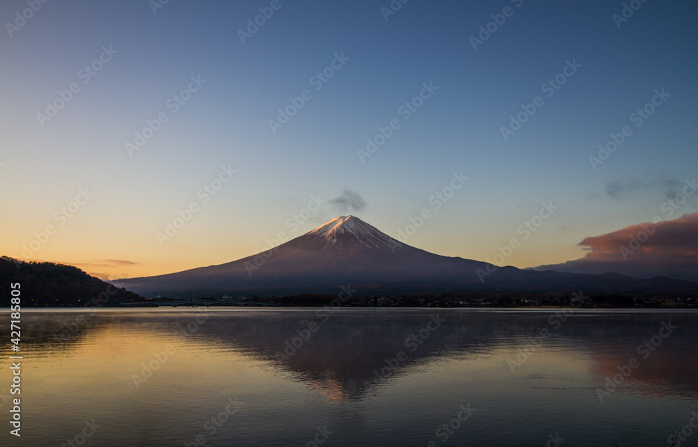 Reflection of Mt.Fuji