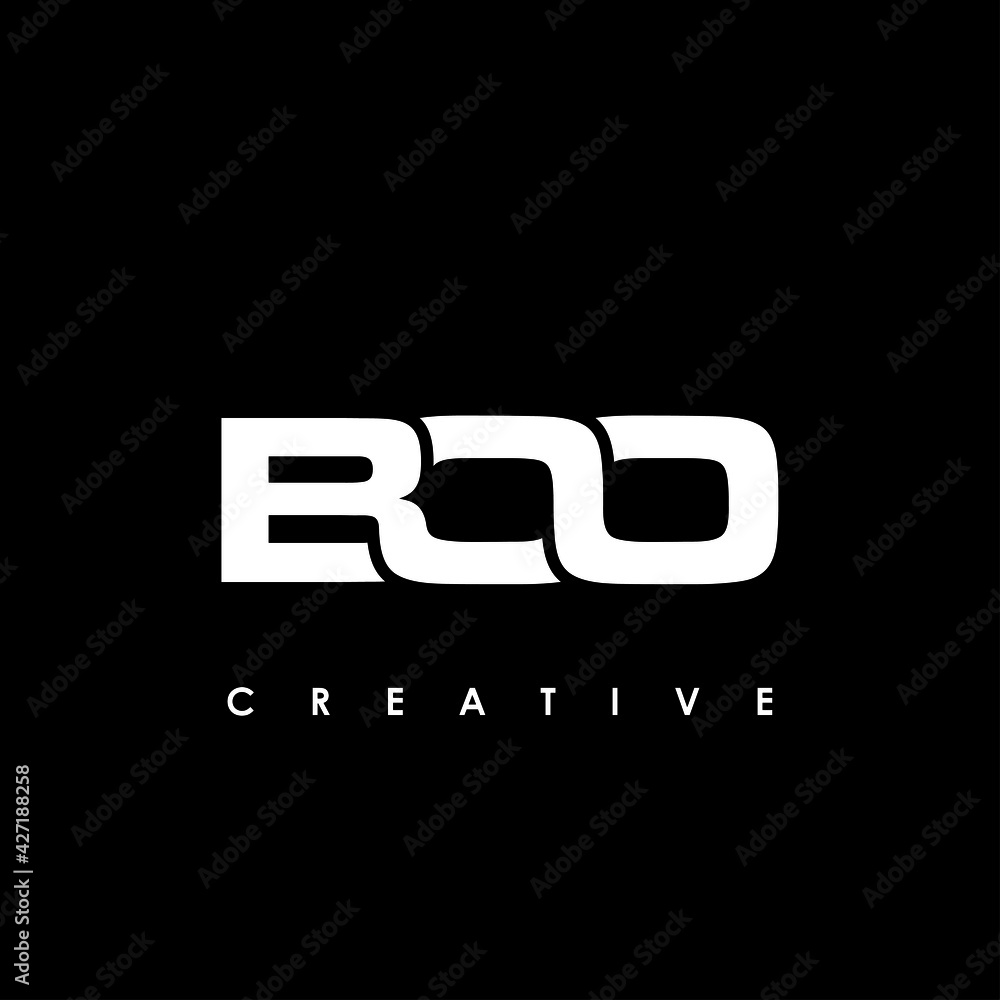 BOO Letter Initial Logo Design Template Vector Illustration BOO Letter Initial Logo Design Template Vector Illustration