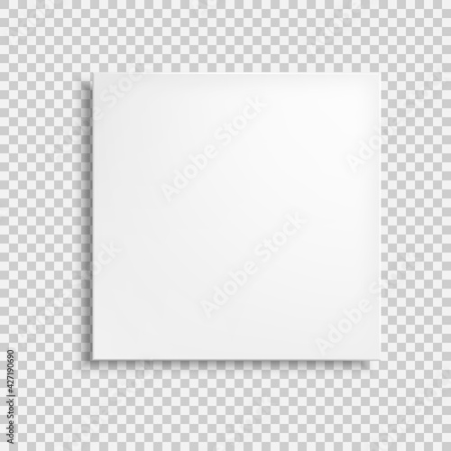 White closed box isolated.Vector illustration isolated on white background.