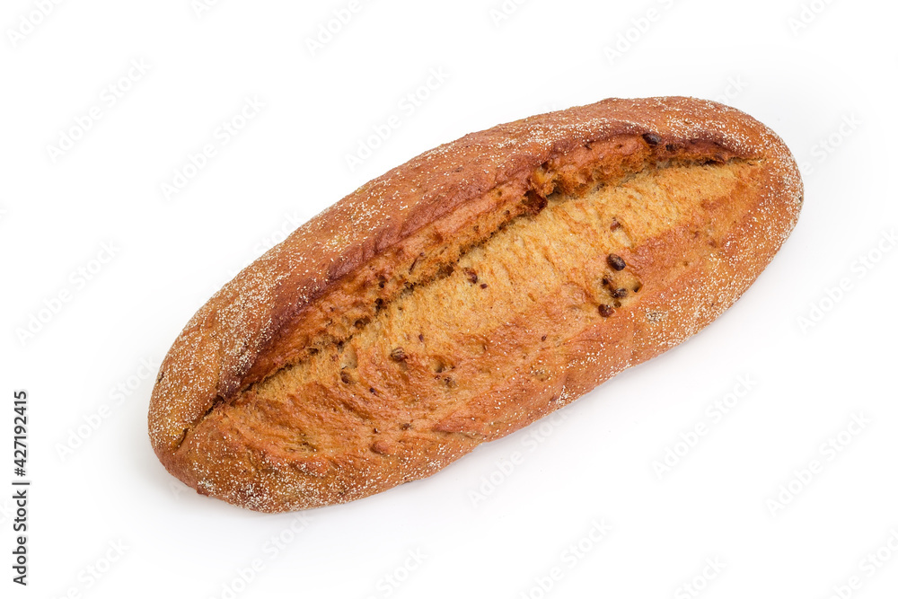 Whole brown bread with whole sprouted wheat grains Whole brown bread with whole sprouted wheat grains