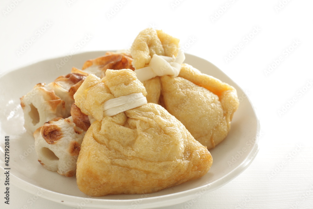 oden, japanese food, winter food, food, aburaage, chikuwa, dish, homemade, comfort food, rice cake, fish cake, white background, copy space oden, japanese food, winter food, food, aburaage, chikuwa, dish, homemade, comfort food, rice cake, fish cake, white background, copy space