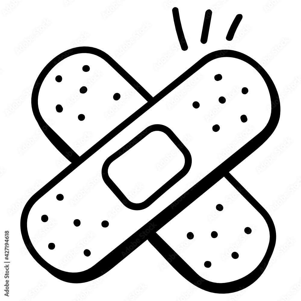Bandage in doodle style icon is easy to use and premium
Bandage in doodle style icon is easy to use and premium