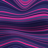 Wavy background of curving multi-colored lines. Design element. 3d rendering digital illustration
