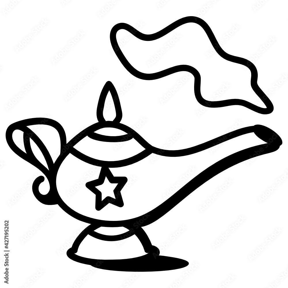 An islamic oil lamp icon with editable quality graphics
An islamic oil lamp icon with editable quality graphics