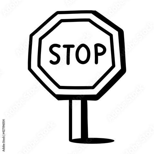 Atop board editable hand drawn vector design 