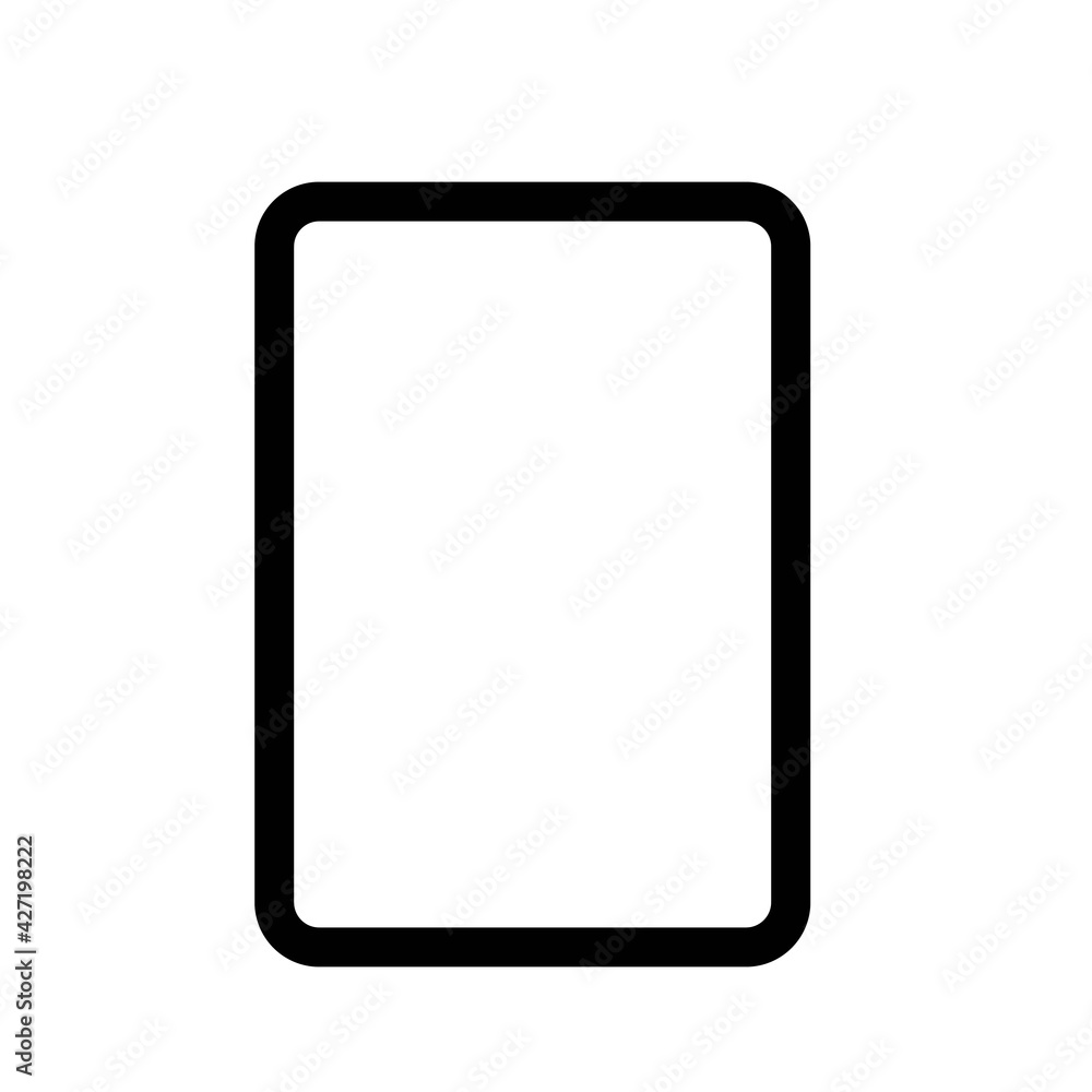 Modern tablet PC thin line icon in black. Gadget concept. Trendy flat style isolated symbol, can be used for: illustration, outline, logo, mobile, app, emblem, design, web, site, ui, ux. Vector EPS 10 Modern tablet PC thin line icon in black. Gadget concept. Trendy flat style isolated symbol, can be used for: illustration, outline, logo, mobile, app, emblem, design, web, site, ui, ux. Vector EPS 10