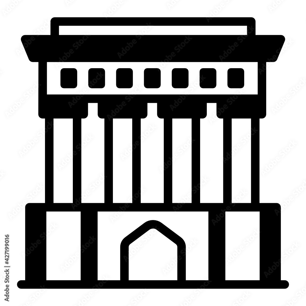 A very creative solid style icon of plymouth rock monument
A very creative solid style icon of plymouth rock monument