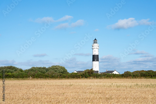 Lighthouse Kampen in summer, Sylt, Schleswig-Holstein, Germany