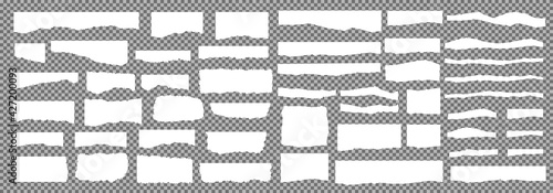 Torn paper set vector, layered. Vector illustration