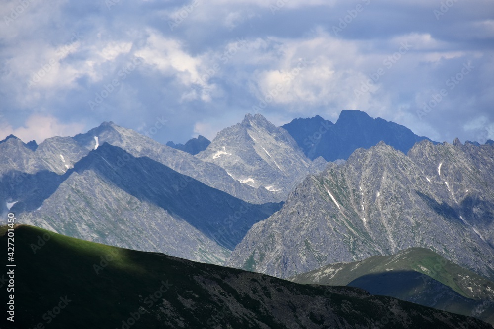 High and Western Tatras, National Park, hiking trails, mountains in Slovakia,