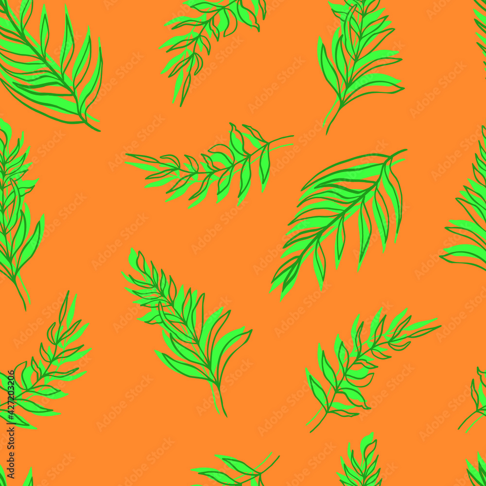 seamless background with leaves seamless background with leaves