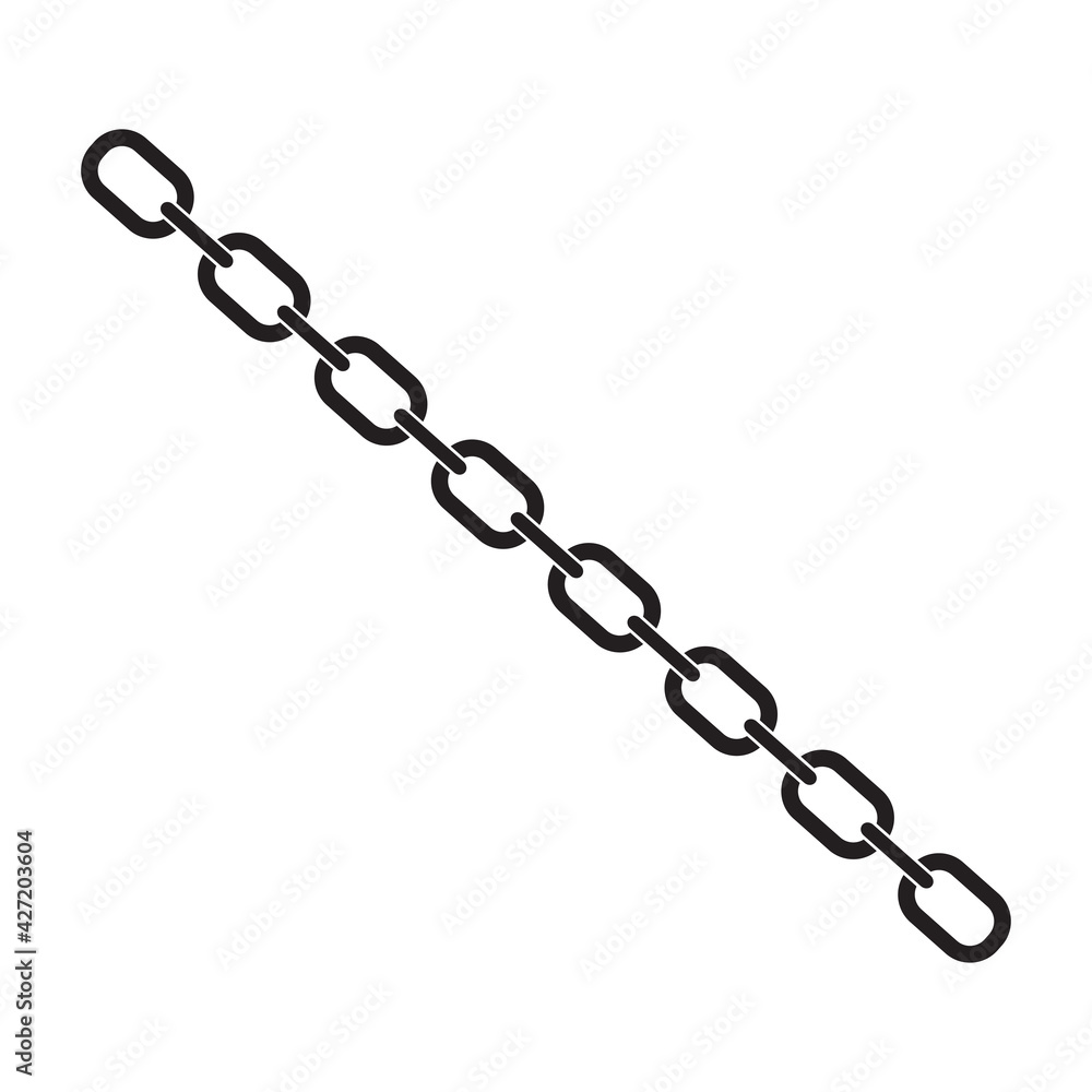Fototapeta premium Chain Icon vector,