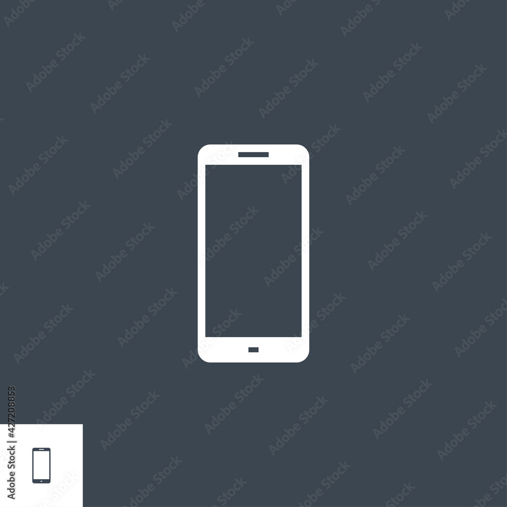 Smartphone related vector glyph icon. Isolated on black background. Vector illustration. Smartphone related vector glyph icon. Isolated on black background. Vector illustration.