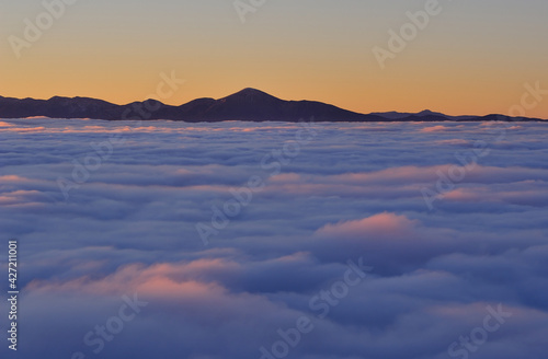 Above the ocean of clouds