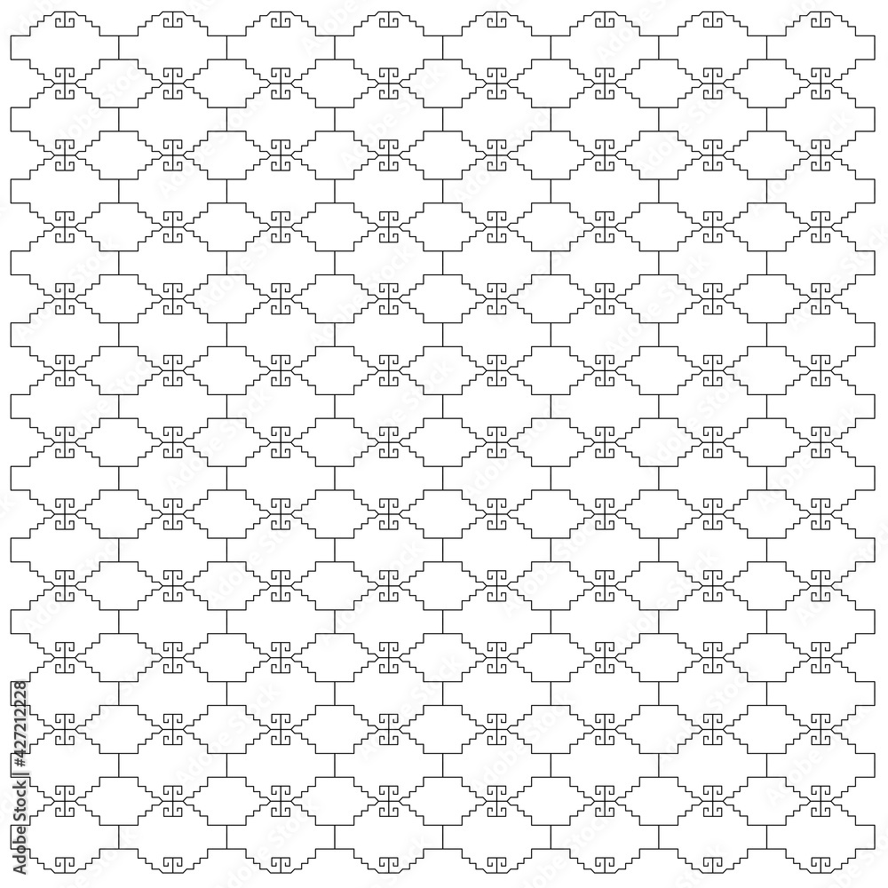 Naklejka premium Luxury design Ornaments, aztecs pattern background texture