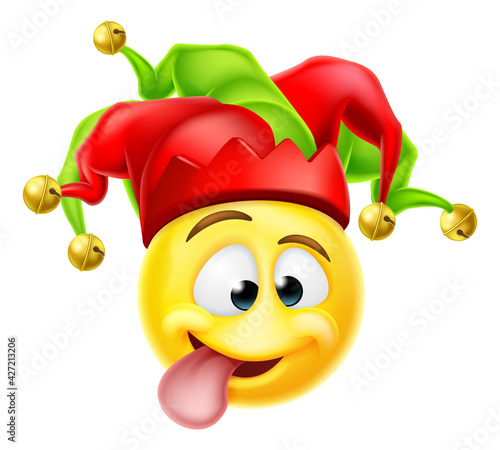 Court Jester Joker Fool Emoticon Cartoon Face
