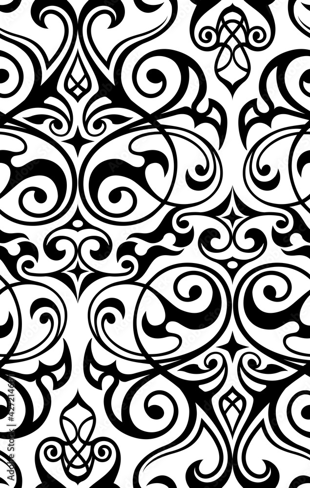 Damask seamless pattern. Damask seamless pattern.