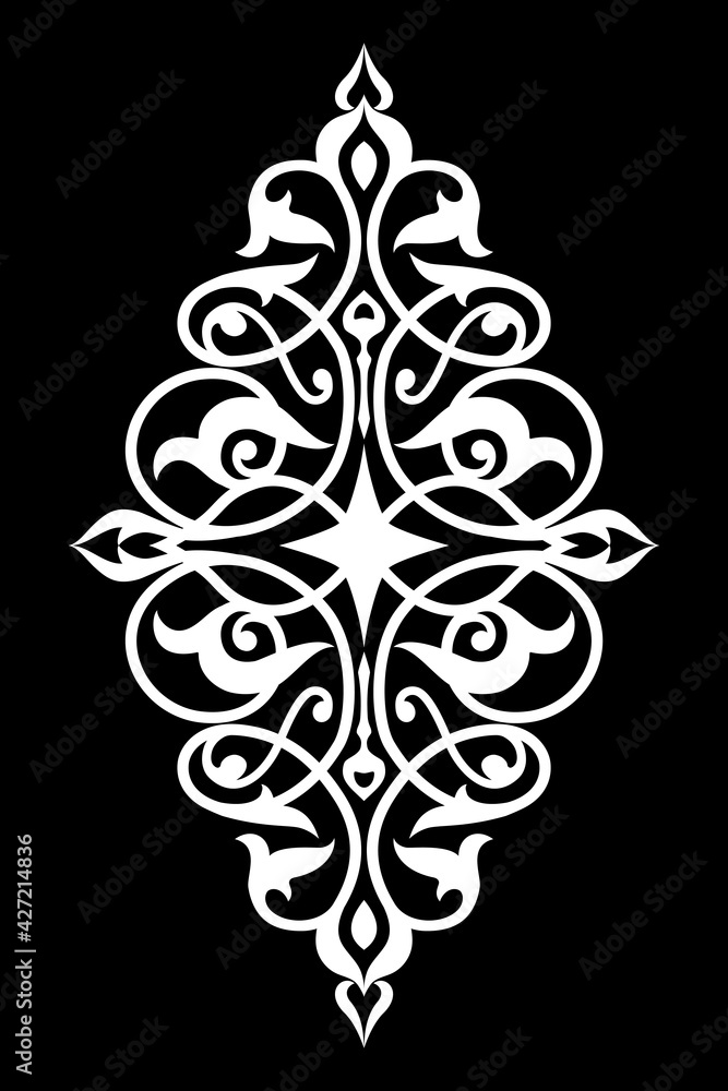 Decorative element eastern pattern. Decorative element eastern pattern.