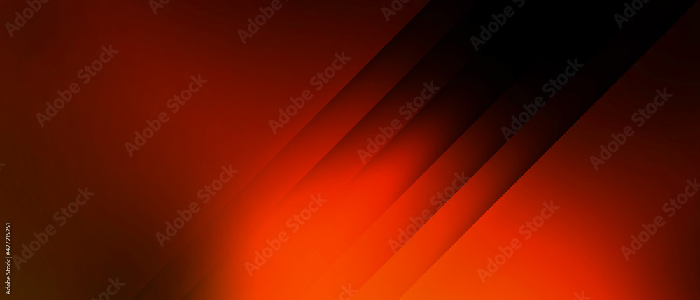 Fototapeta premium Abstract background futuristic on dark golden color banner