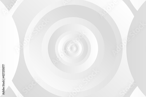 modern elegant abstract design with circles and gradient white and gray color