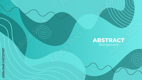 Abstract aqua modern fluid background
